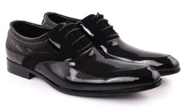Balmoral Dark Brown Patina Suede Thorat Lace Up Genuine Leather Men Wedding Shoe - £100.95 GBP