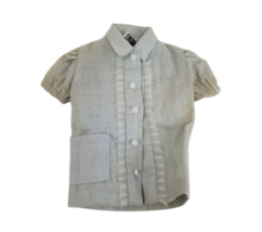 VINTAGE 1960's MATTEL BARBIE BLUE BUTTON UP PAJAMA TOP W POCKET FASHION PAK - $8.55