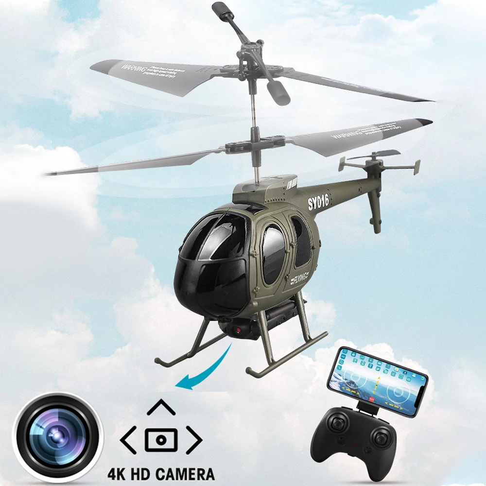 Rc Helicopter 6Ch 4K Camera Rc Plane 2.4G App Control Helicopters for Adults - £44.42 GBP+