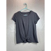 Athleta Essence Twist Tee in Black Heather Short Sleeve Activewear Size XS  - $408.81 MXN