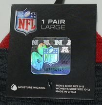 NFL Licensed Atlanta Falcons Ankle Socks 1 Pair Large Moisture Wicking image 3