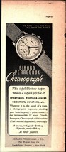 1938 Girard Perregaux Chronograph Watch: Makes Superb Gift Vintage Print Ad d6 - £19.27 GBP