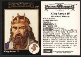 R1 Rare 1991 TSR AD&amp;D Gold Card #654 Crusade Forgotten Realms Larry Elmore Art - $12.86