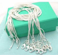 Wholesale 10Pack 925 Sterling Silver Snake Chain Necklaces - £16.68 GBP