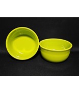 Fiesta Gusto Bowls Set of 2 Chartreuse Yellow 28 oz Homer Laughlin USA - $48.90 CAD