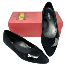 Vaneli Women&#39;s Gent Black Suede Flat 8 Slim - €20,34 EUR