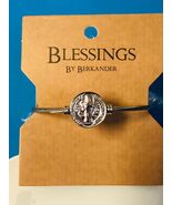 Saint Benedict Metal  Rope Bangle Bracelet  7.5&quot;, New #MD-96 - $11.87
