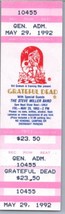 Grateful Dead Mail Away Untorn Ticket Stub Peut 19 1992 Sacramento Calif... - £63.80 GBP