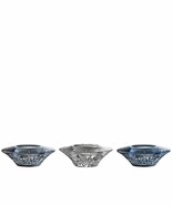 Waterford Crystal Lismore Topaz Votive Candle Holder Set 3 Ombre Mix 105... - $140.60