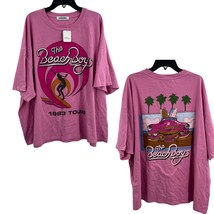 Beach Boys 1983 Tour Free People Daydreamer Pink Tee One Size Oversized New - £49.74 GBP
