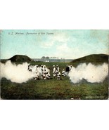 1913 US Marines Riot Square Formation Illustrated Post Card Co NY Postcard - £5.50 GBP