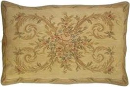 Aubusson Throw Pillow 27x40 Pink Floral Flourishes - £786.83 GBP
