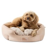 Faux Linen Cozy Cuddler Pet Bed – Small, Taupe - $456.10 MXN