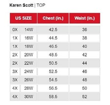 Karen Scott Womens Plus 3X Cassis Purple 3/4 Sleeve V Neck Henley Top NWT CF38 - £13.93 GBP