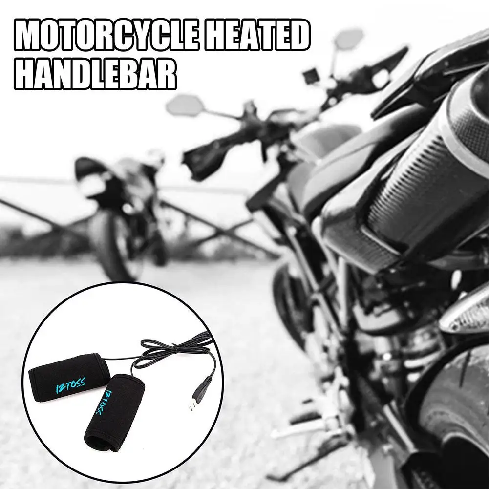 Universal Winter Motorcycle Heated Handlebar Fast Heating Handles Electric H8v5 - £19.76 GBP