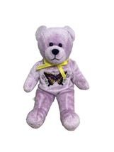 Holy Bears Lavendar Buttery Fly Bear Beanbag Plush Stuffed Animal 9 inch... - $6.75