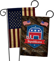 Republicans - Impressions Decorative USA Vintage - Applique Garden Flags Pack -  - £24.39 GBP