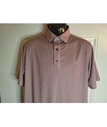 Men&#39;s FootJoy Geometric Short Sleeve Polo Golf Shirt MED Turtle creek Go... - $35.14