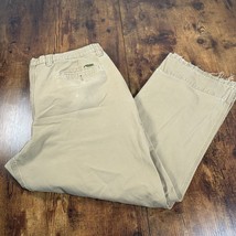 Mountain Khakis Pants Mens 38x27 Beige Teton Twill Flat Front Casual Out... - $19.79