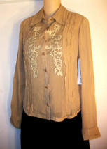 Kaelyn-Max Country Western~M~Dress Top Shirt Blouse~Rhinestone~Cowgirl~W/ Cami - £15.40 GBP