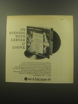 1959 RCA Victor Record Album Advertisement - An Evening with Lerner &amp; Loewe - £11.87 GBP