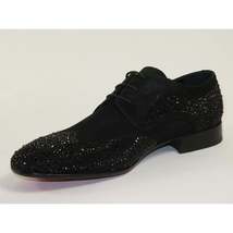Men's GENIO Suede Red Leather Sole Shoes Turkey 120196481 Black Stones image 3