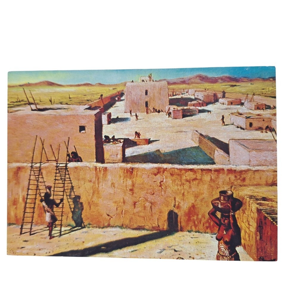 Postcard Hohokam American Indian Village Casa Grande Ruins National Monu... - $5.37