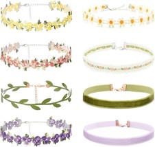 Lace Floral Choker Necklace Set for Women - £21.29 GBP