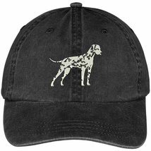 Trendy Apparel Shop Dalmatian Embroidered Dog Theme Low Profile Dad Hat Cotton C - £15.84 GBP