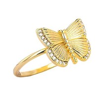 Butterfly ring,gift for her,butterfly jewelry,rings,butterfly,statement ring,min - £19.98 GBP