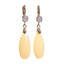 Color: ROSE QUARTZ - Ear Candy Drop Earrings - $30.55