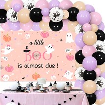 Halloween Baby Shower Decorations Pink Purple - Pastel Halloween Balloon... - £7.70 GBP