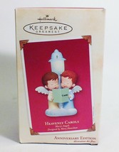 Hallmark 2002 Mary&#39;s Angels Lighted Ornament Heavenly Carol 15th Anniver... - £11.92 GBP