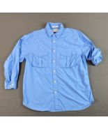 Orvis Fishing Shirt Mens Large Blue Lightweight Roll Tab Long Sleeve Out... - £13.28 GBP