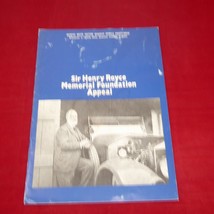 ROLLS ROYCE Hunt House Memorial Foundation Appeal brochure 1977 Inc Letters - $4.90
