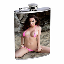 Moroccan Pin Up Girls D3 Flask 8oz Stainless Steel Hip Drinking Whiskey - $14.80