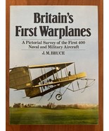 Britain&#39;s First Warplanes J.M. Bruce Hard Cover Like New - $9.49
