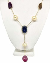 Authenticity Guarantee

South Sea Pearl Ruby Sapphire Necklace 15.5 mm 14k Go... - £958.08 GBP