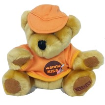 Hersheys Kisses Wanna Kiss Bear  Plush Stuffed Animal 6.5&quot; - £13.79 GBP