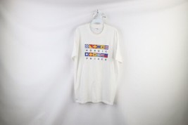 Vtg 90s Streetwear Mens XL Spell Out Nordic Prince Sailing T-Shirt White USA - £27.33 GBP