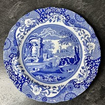 Spode Blue &amp; White Italian Design c 1816 Dinner Plate 10.25” Scalloped Edge - $14.95