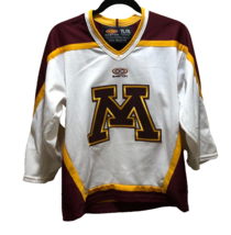 Minnesota Golden Gophers NCAA Vintage 90s Boys Easton White Hockey Jerse... - £22.83 GBP