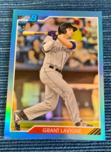 2020 Bowman Heritage Grant Lavigne Chrome Blue /99 Rockies - $3.00