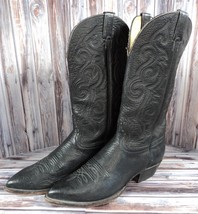 Handcrafted HONDO BOOTS Cowboy LEATHER 9388 Mexico Size 10D -VERY GOOD C... - $125.77
