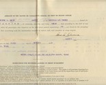 1921 S S Torres Outward Bound Passenger Manifest Galveston Texas to Tamp... - $31.68