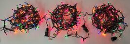 *E3) Mixed Junk Drawer Lot of 3 Holiday Multi-Color 20ft Christmas Lights - $14.84