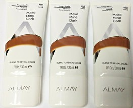 3 Almay Make Mine Dark Smart Shade Skintone Matching Makeup 600 Tres Fonce  - £11.74 GBP