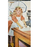 Victorian Trade Card FLEISCHMANN&#39;S YEAST CHILD&#39;S TRACING BOOK Cute Bakin... - £7.11 GBP
