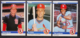 1984 Fleer Update St. Louis Cardinals Team Set of 3 Baseball Cards - £2.37 GBP