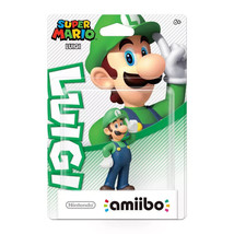 Luigi Amiibo Super Mario Bros Series Red Base NEW Slightly Damaged Packaging - £17.80 GBP